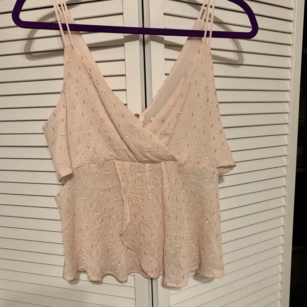 Pink and gold top